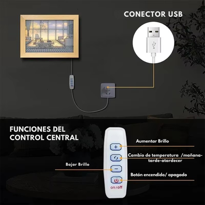 Nox Studio - Cuadro de Luz Decorativo