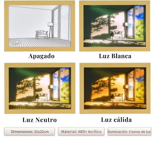 Nox Studio - Cuadro de Luz Decorativo